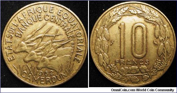 10 FrancsAluminium bronze
Equat. Afr. states