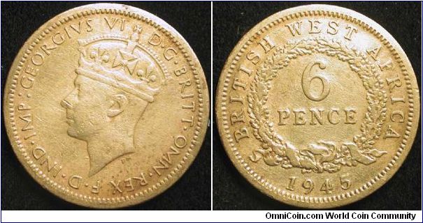 6 Pence
Brass
George VI