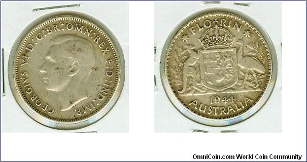 NICE AUSSIE SILVER ONE FLORIN.