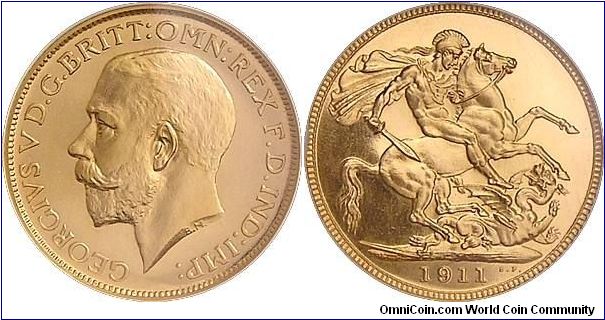 1911 London Proof Sovereign