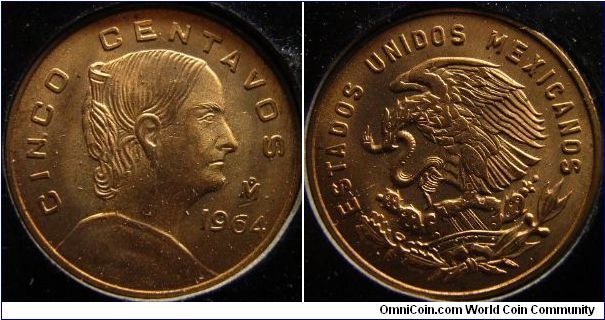 Mexico 1964 5 centavos.