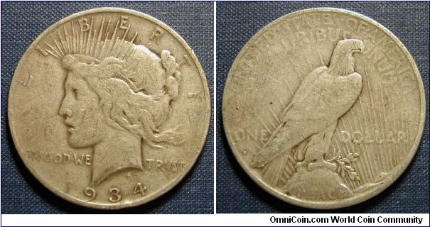 1934-D Peace Dollar