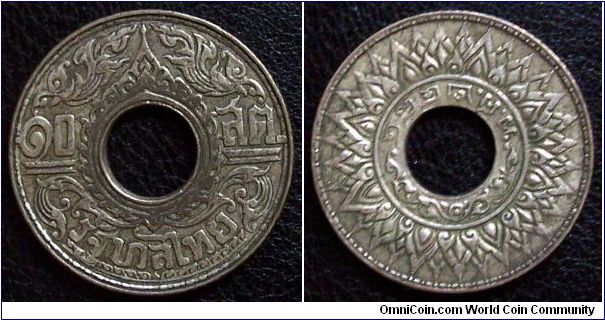 Thailand, 10 Satang, 1941, BE 2484, silver, mintage 3.043 mil. Regin of Rama VIII