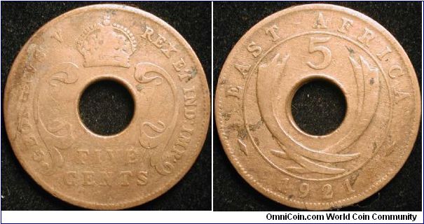 5 Cents 
Bronze
George V