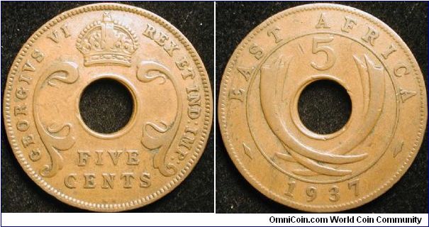 5 Cents
Bronze
George VI