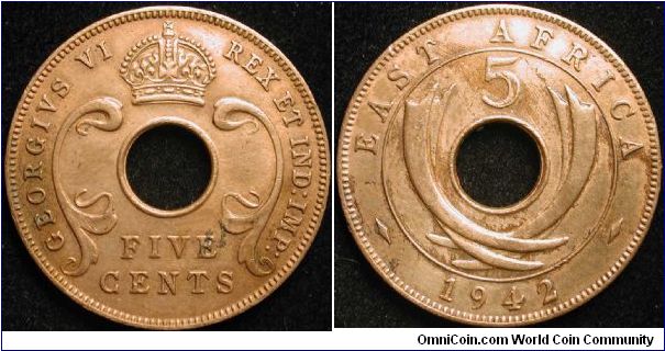 5 Cents
Bronze
George VI