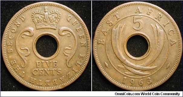 5 Cents
Bronze
Elizabeth II