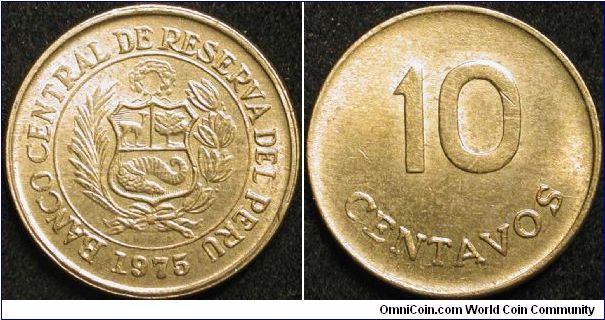 10 Centavos
Brass