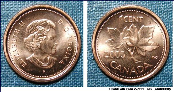 2005 Canada Cent