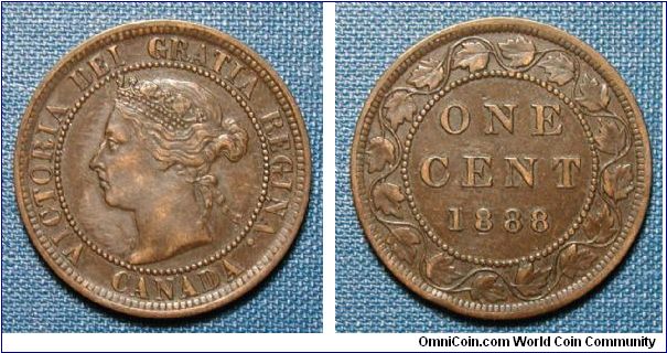1888 Canada Large Cent