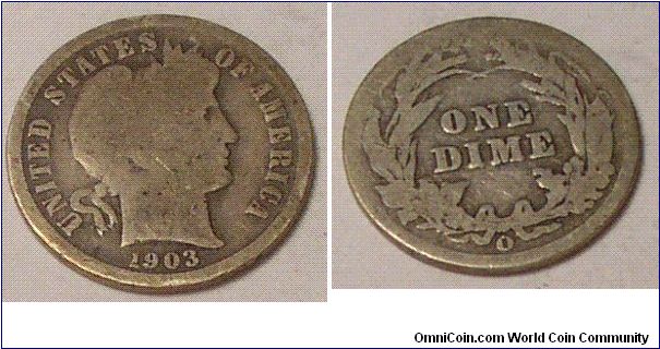 1903 o dime