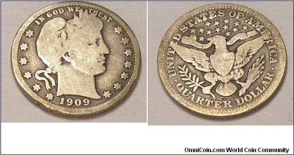 1909 quarter