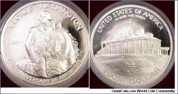 1982 George Washington commerative Proof Half Dollar