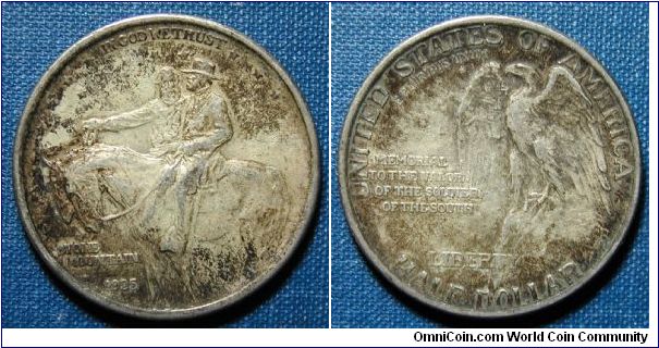 1925 Stone Mountain Commemorative Half Dollar (Toned)