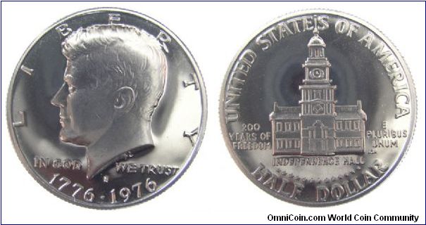 Bicentennial Kennedy Half Dollar