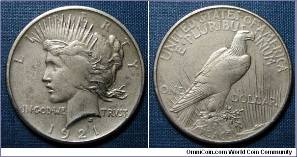 1921 Peace Dollar