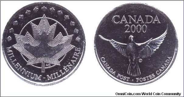 Canada, Ni, Canada Post, Millennium.                                                                                                                                                                                                                                                                                                                                                                                                                                                                                