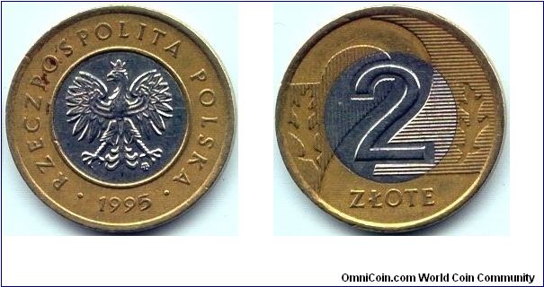 Poland, 2 zlote 1995.