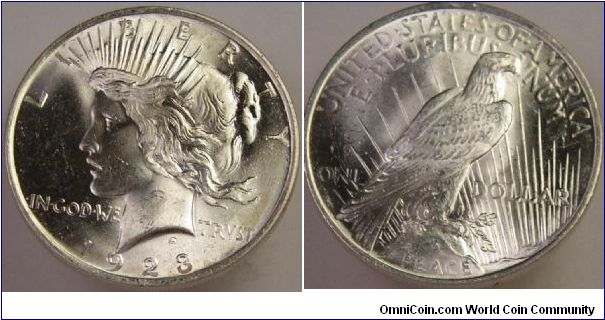 1923 Peace Dollar