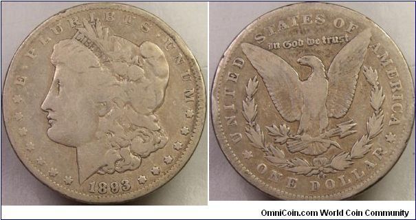 1893 CC 
Tilted right Mint mark
VAM 2
