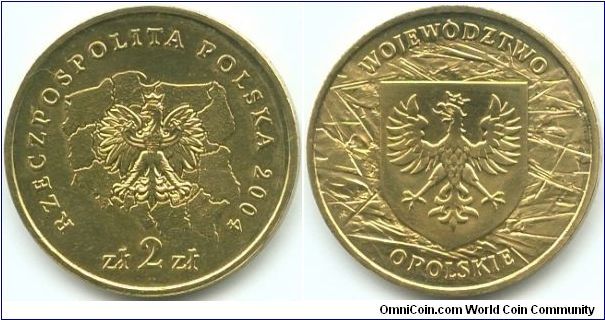 Poland, 2 zlote 2004.
Opolskie Voivodship.