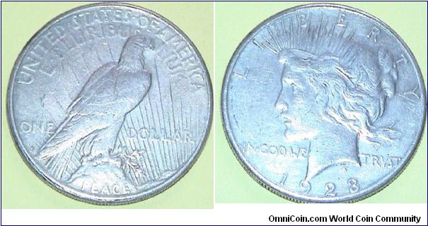 1 Dollar. 'Peace' Dollar