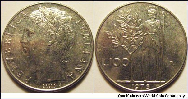 Italy 1976 100 lira. SOLD! 20c