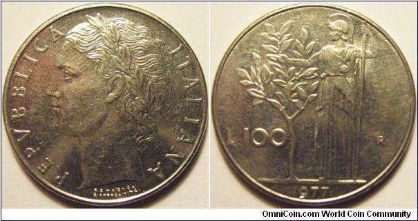 Italy 1977 100 lira. Another one. SOLD! 20c