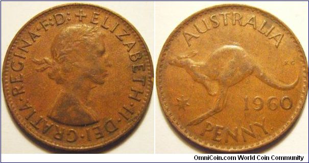 Australia 1960 1 penny.