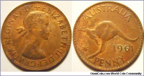 Australia 1961 1 penny.
