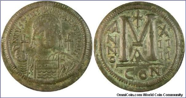 Justinian 40 Nummi - Folles Constantinople