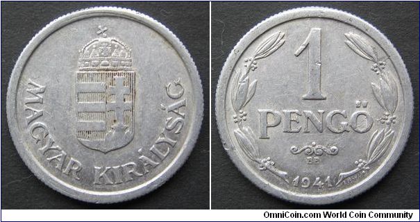 1 pengo
Diameter: 23 mm
Aluminum
Mintage 80.000.000 coins.