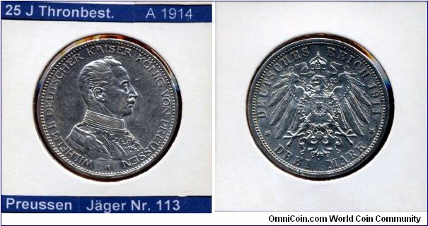 This is a coin from German Empire. 

Mintmark A (~Berlin)
