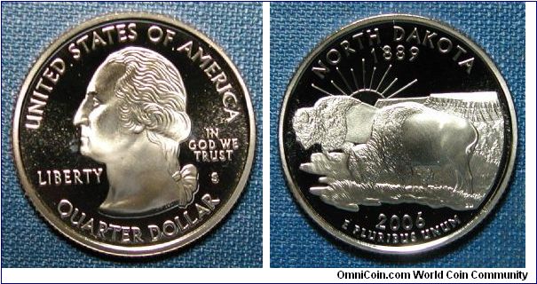 2006-S North Dakota State Quarter Proof