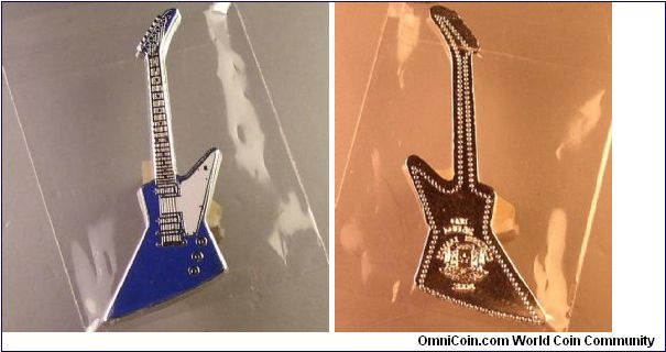 BLUE X-PLORER GUITAR ONE DOLLAR COIN