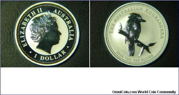 2005 1oz silver bullion