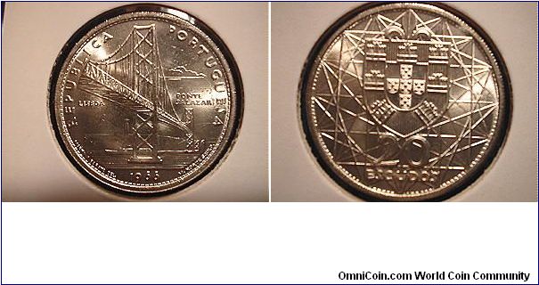 20 Escudos from Portugal