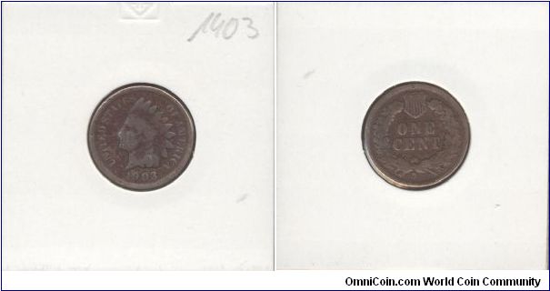 Indian Head Cent 1903