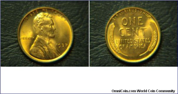 1937 Lincoln Wheat Cent