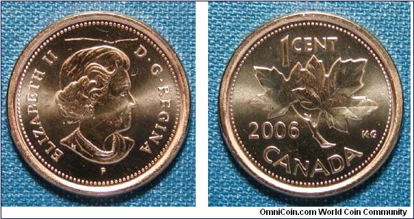 2006 Canada Cent, terrible quality, taken from Mint Set.