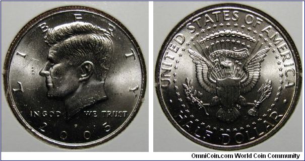 2005-P Kennedy Half Dollar Circulation Strike