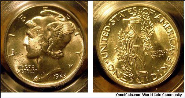 1943-D MS-66 FB: PCGS.