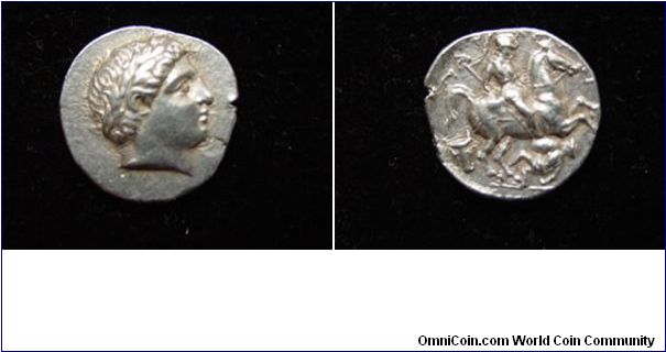 Tetradrachm.
Patraos-King of Paeonia.335-315 BC