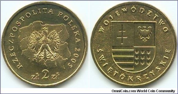 Poland, 2 zlote 2005.
Swietokrzyskie Voivodship.