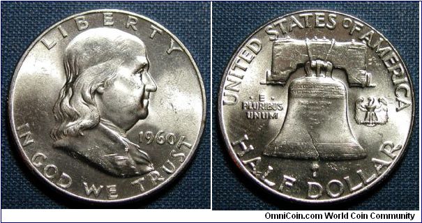 1960 Franklin Half Dollar