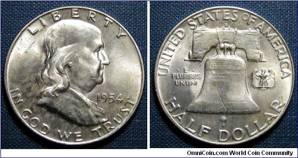 1954-D Franklin Half Dollar