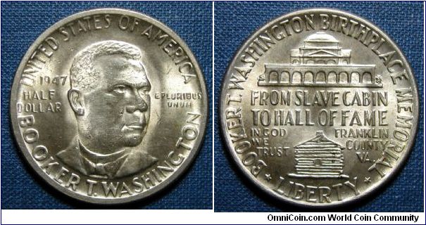 1947 Booker T. Washington Commemorative Half Dollar