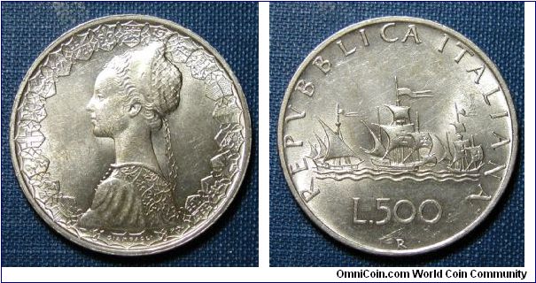 1960 Italy 500 Lire