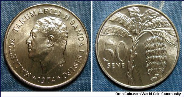 1974 Western Samoa 50 Sene