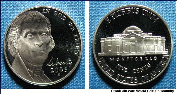 2006-S Jefferson Nickel Proof